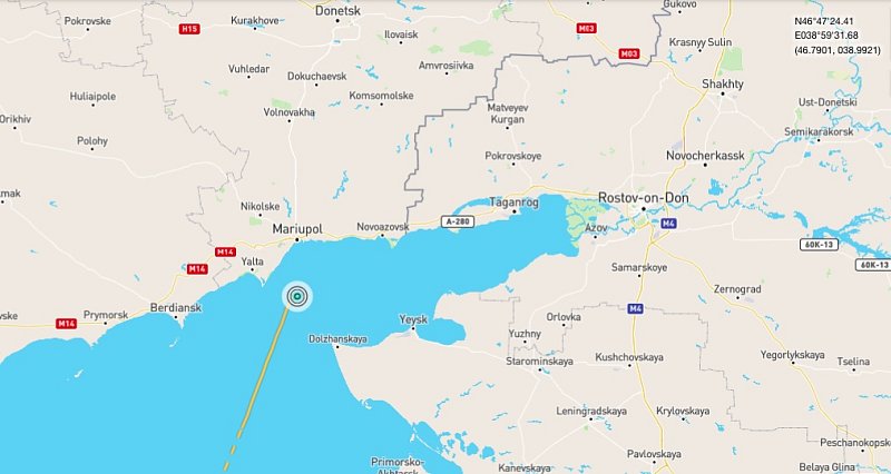 Маршрут судна SGV-FLOT